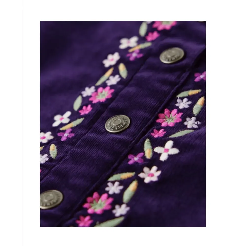 Gymboree NWT Embroidered Floral Corduroy Skirt. Magic Meadow